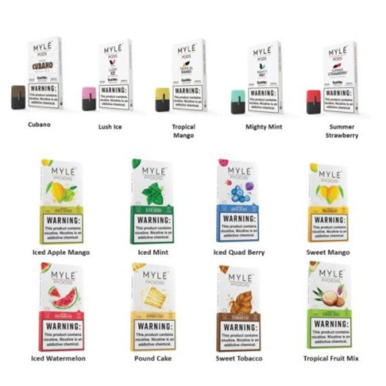 off stamp vape modes Myle Salts Pod Catridges 4pcs/pack